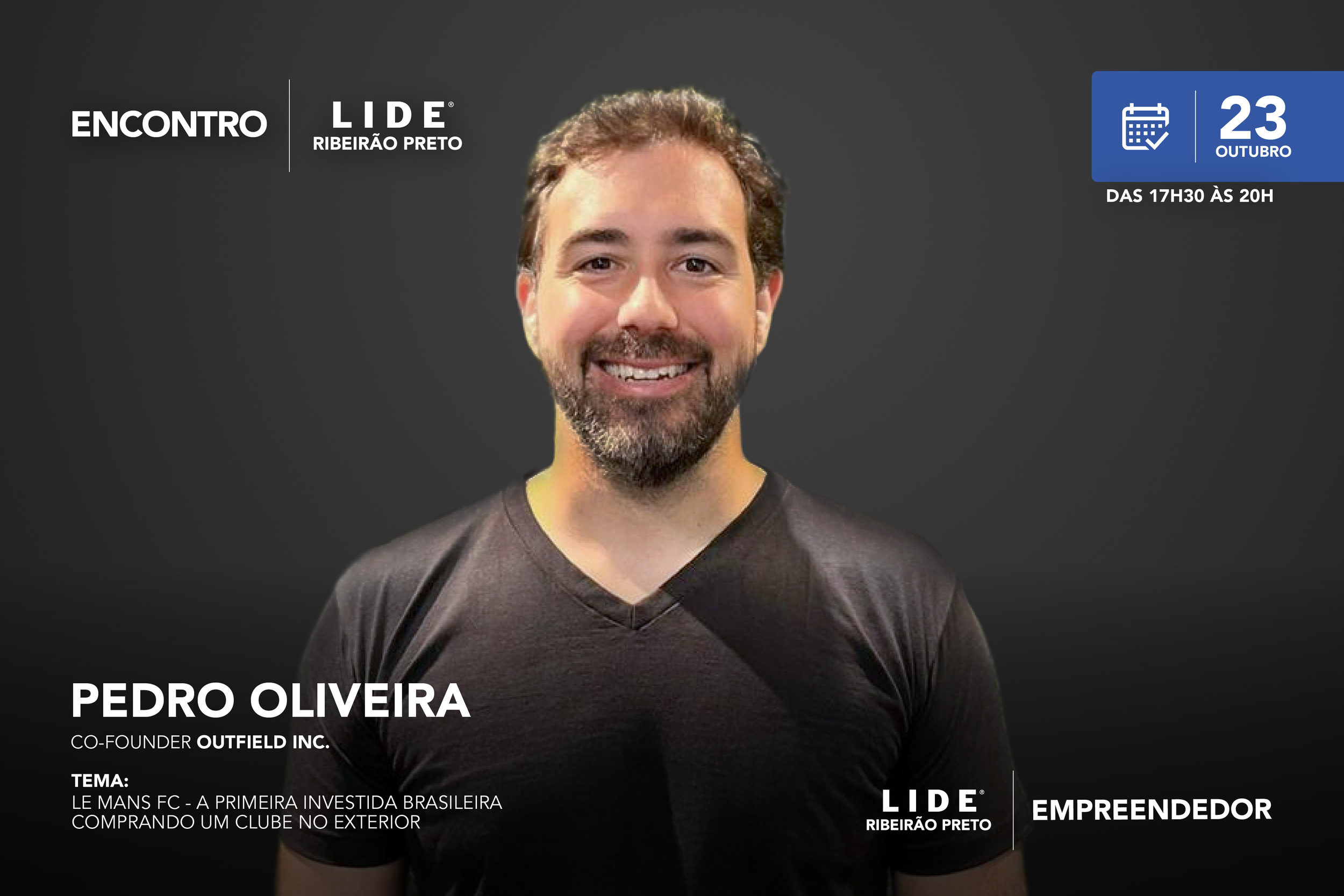 Investimento brasileiro no futebol europeu será tema de debate em Ribeirão Preto com Pedro Oliveira
